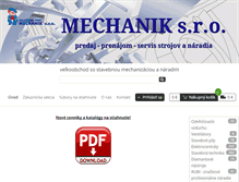 Tablet Screenshot of mechanik.sk